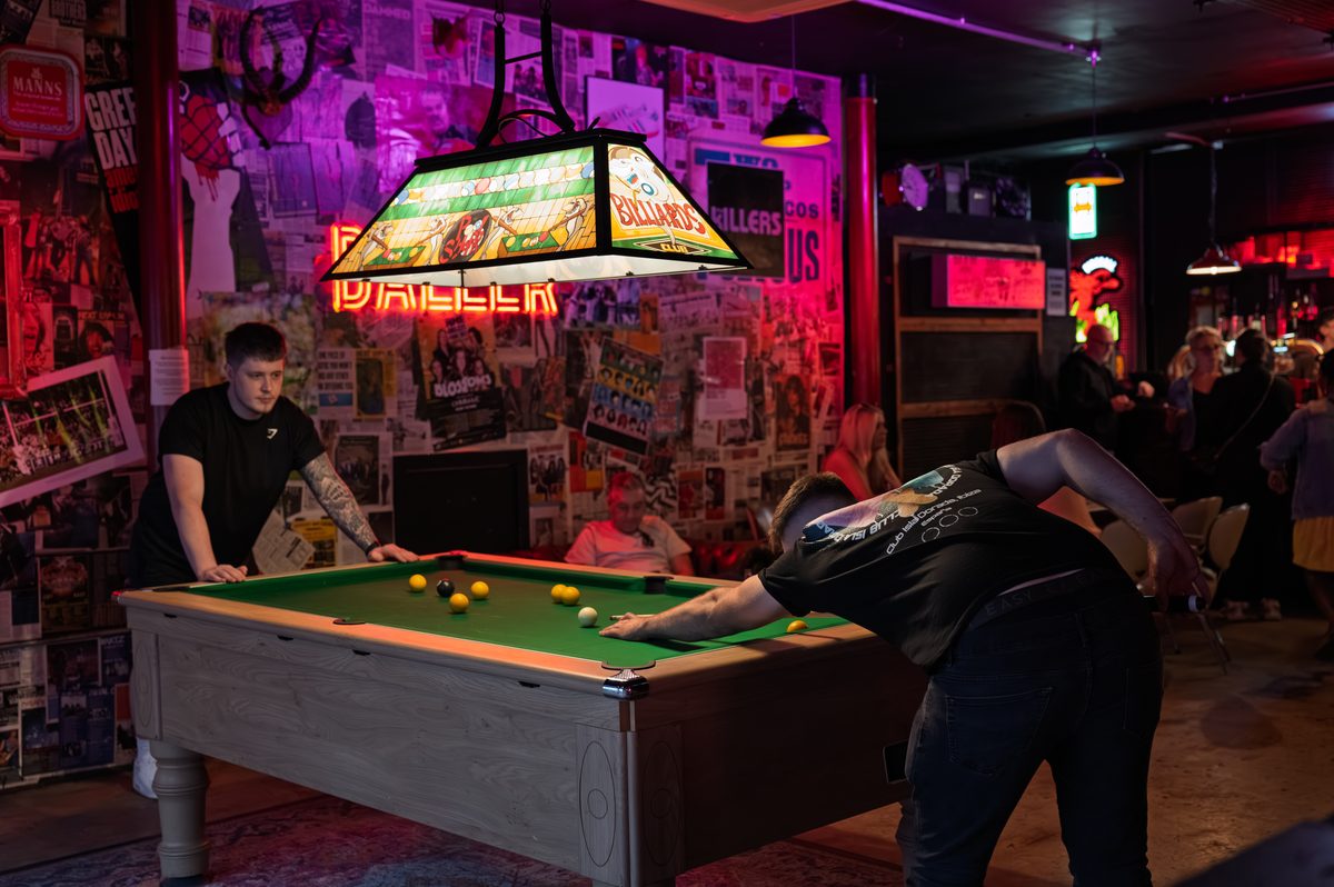 Pool tables at Highballer