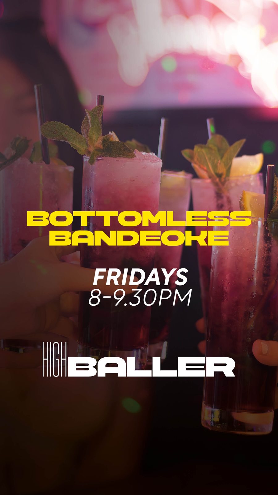 Bottomless Bandeoke — Fridays 8–9:30pm