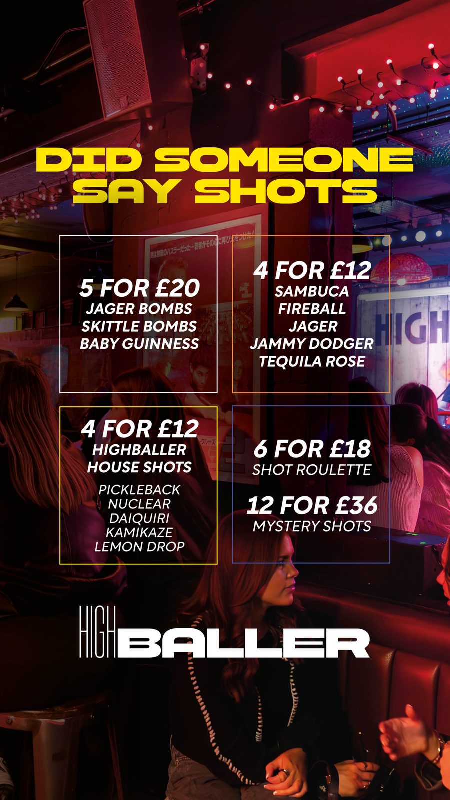 Highballer shots deals